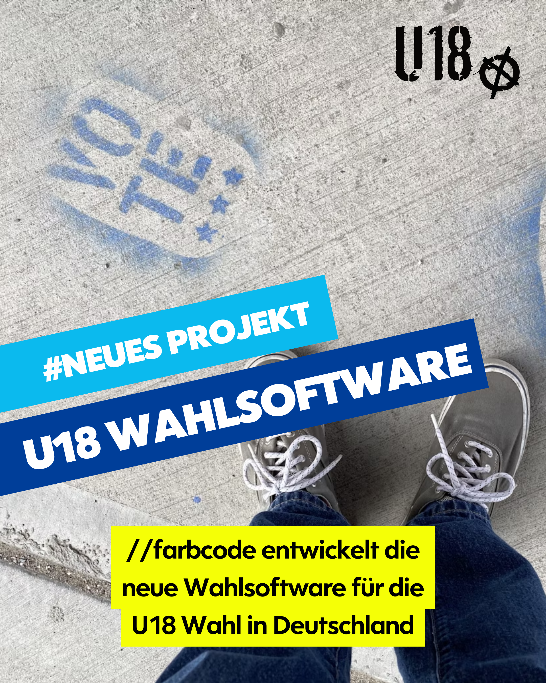 Neues Projekt bei farbcode: Die U18 Wahlsoftware